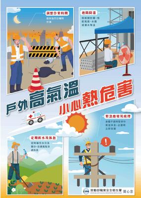 戶外高氣溫 小心熱危害