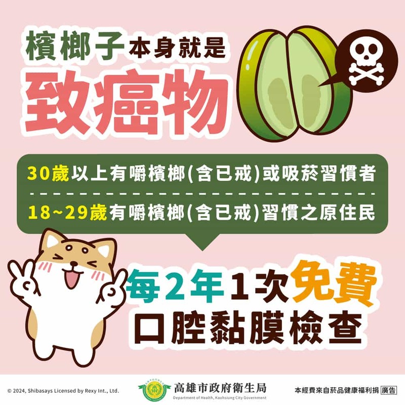 檳榔子本身就是致癌物
