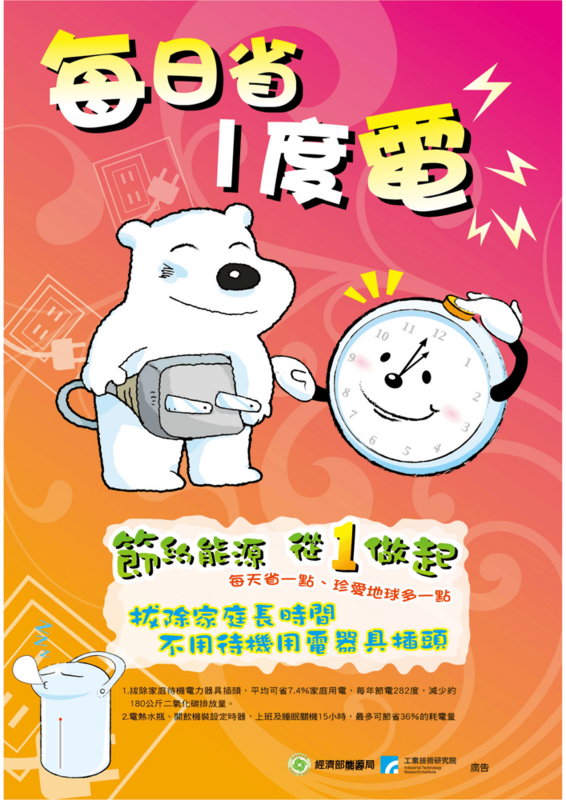 生活每日節省1度電
