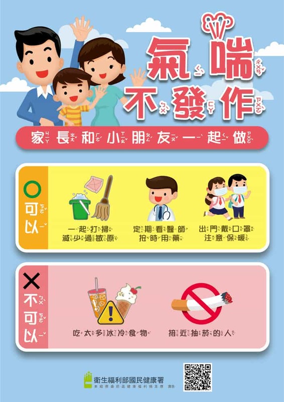 氣喘照護海報