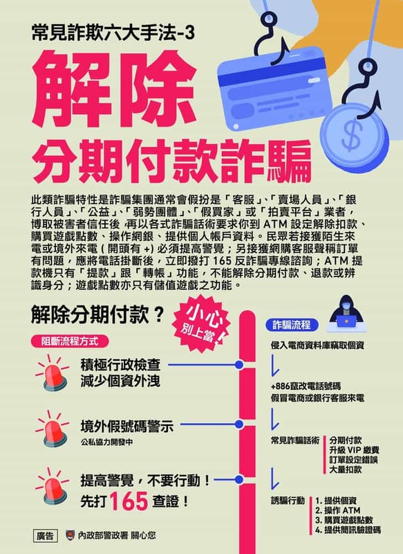 解除分期付款詐騙