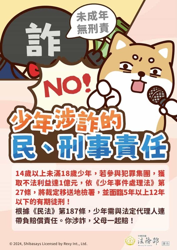 少年涉詐得民、刑事責任