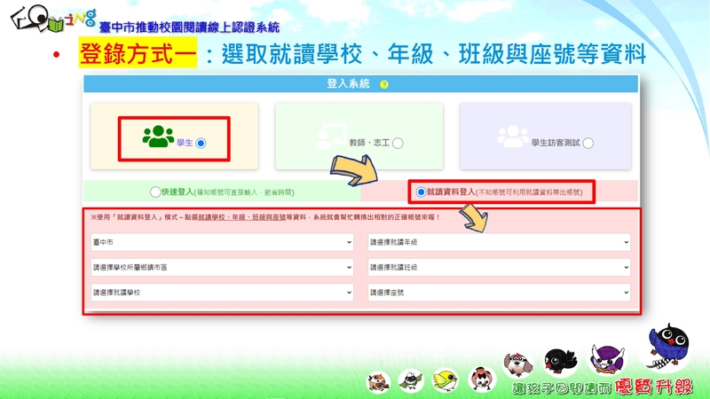 114學年度臺中市線上閱讀認證圖解5