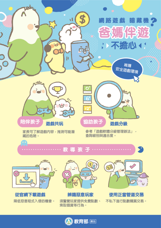 網路遊戲暗藏機 爸媽伴遊不擔心