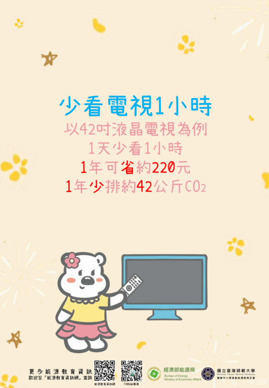 少看電視1小時