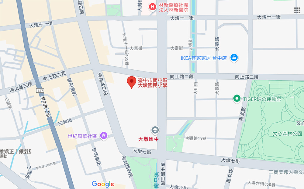 大墩國小交通路線圖