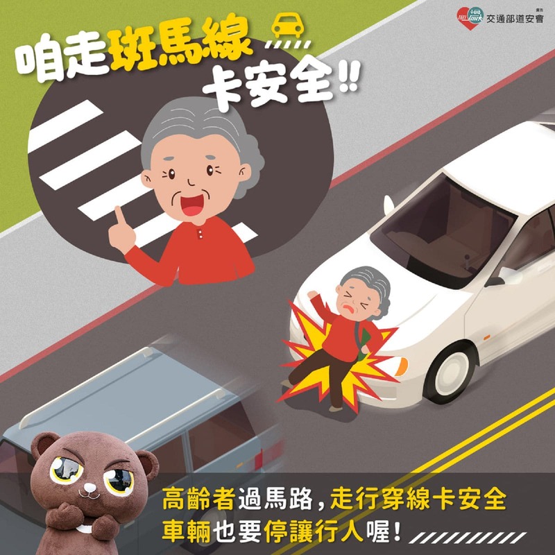 安全 愛走斑馬線