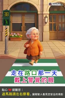 行人過馬路要左右察看
