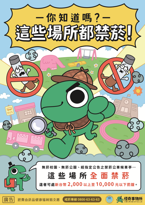 你知道嗎？這些場所都禁菸