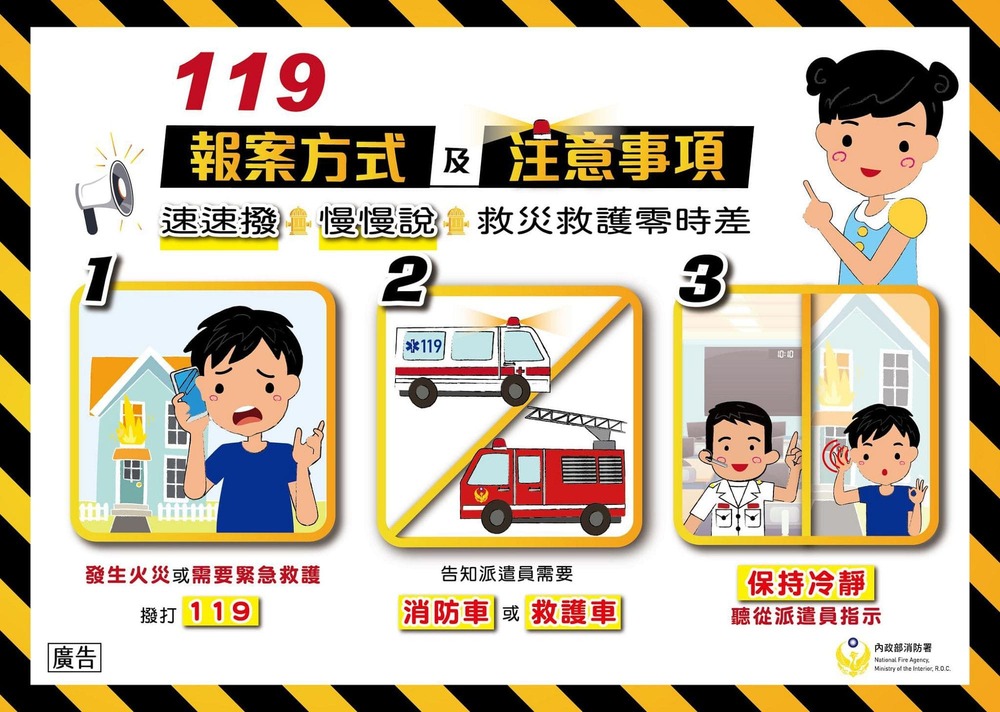 119報案方式與注意事項