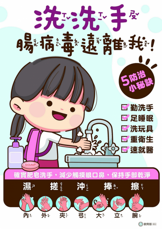 (腸病毒)洗洗手 腸病毒遠離我