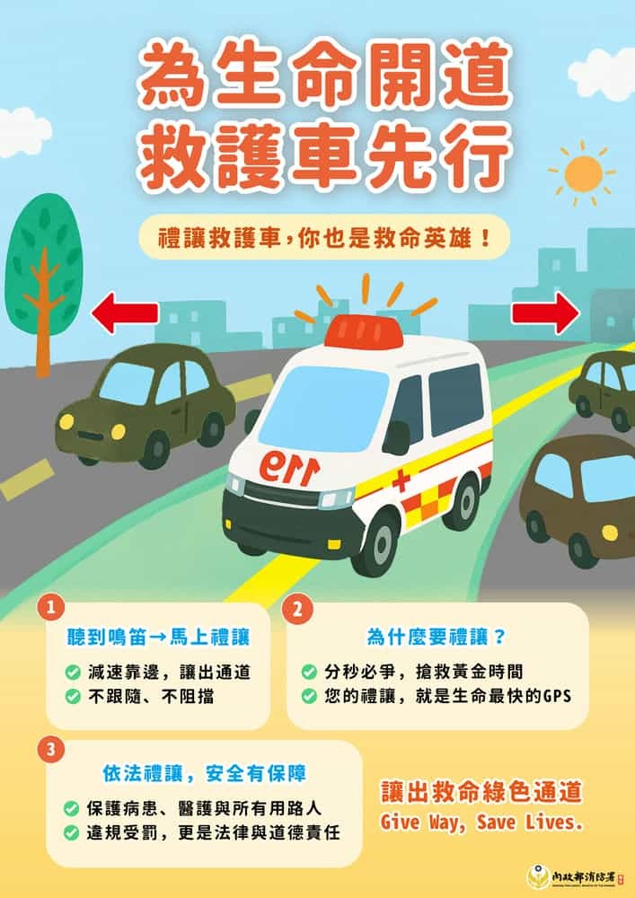 為生命開道 救護車先行圖片