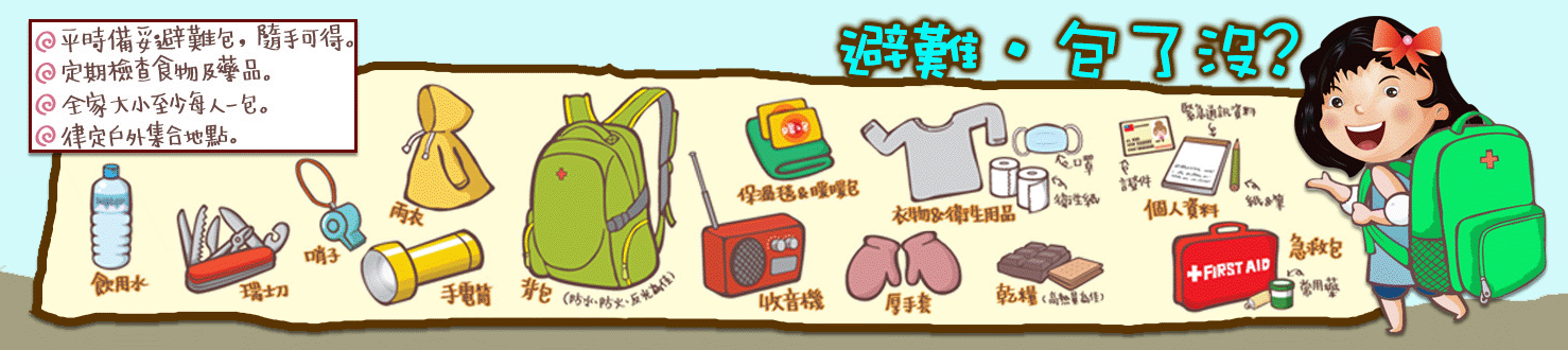 避難 包了沒？